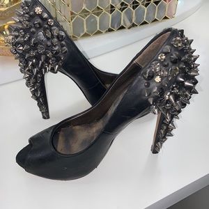 Peep toe Spiked Heels